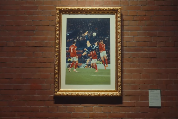 McTominay’s bicycle kick on display at Scotland art museum