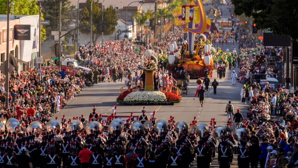 Rain is expected to break the Rose Parade’s 20-year dry streak