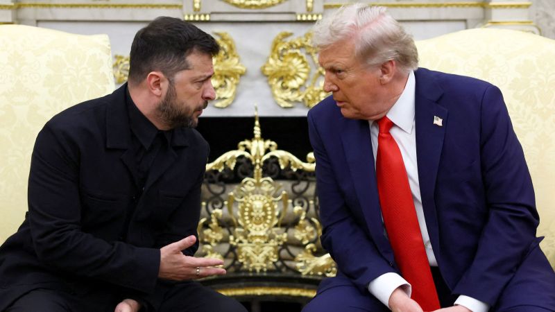 Fact check: Trump repeats false Ukraine aid figure while sitting with Zelensky