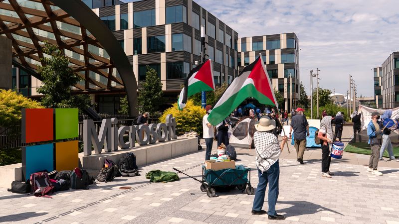 Microsoft employee protests over Israel military ties lead to 18 arrests