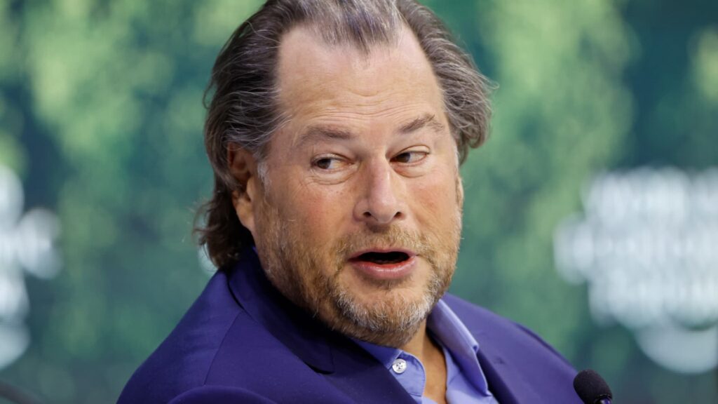 Benioff says he’s ‘inspired’ by Palantir, but calls out its prices