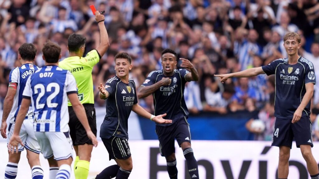 Real Madrid’s Dean Huijsen wrongfully shown red card – officials