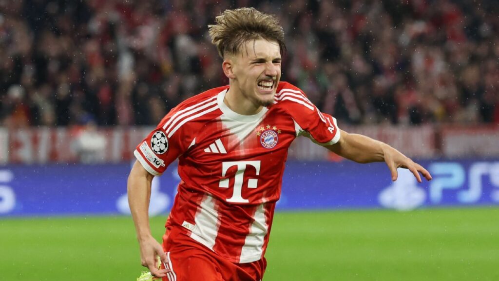 Lennart Karl, 17, scores record-breaking Bayern goal on UCL debut