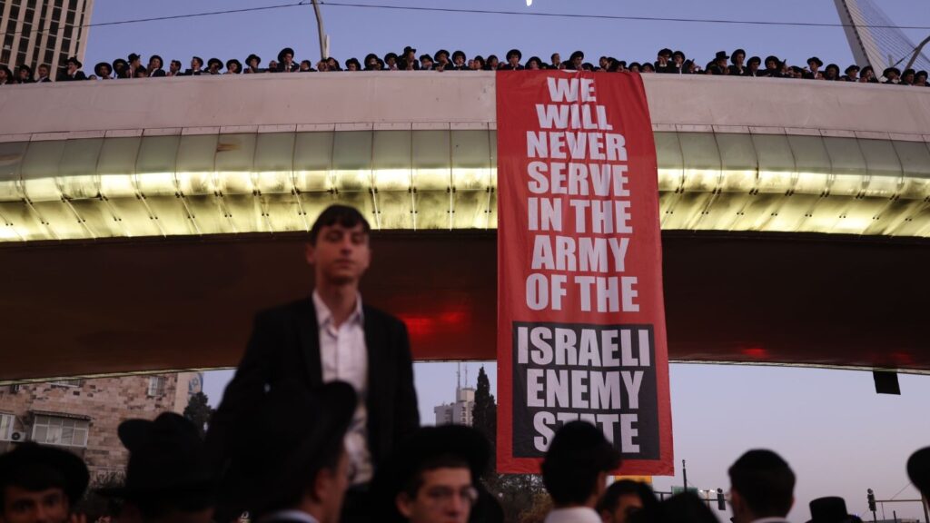 Jerusalem rocked by huge ultra-Orthodox demonstration against army conscription