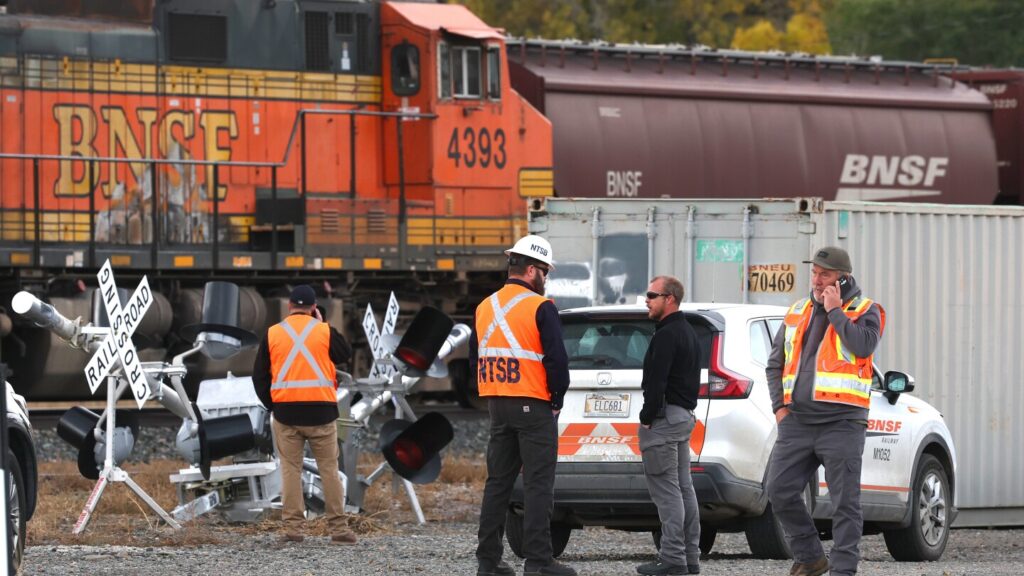 A train conductor has been fatally struck by a train in Montana