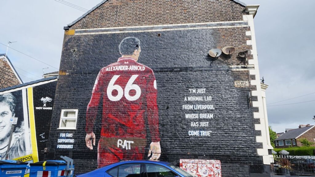 Alexander-Arnold’s mural defaced ahead of Liverpool return