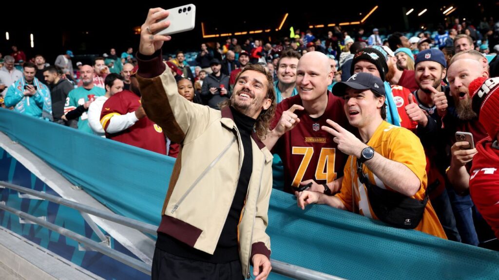 LaLiga stars old and new enjoy first NFL game in Madrid