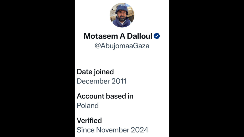 Gaza journalist falsely accused of ‘fake reporting’ by Israel following new X location feature