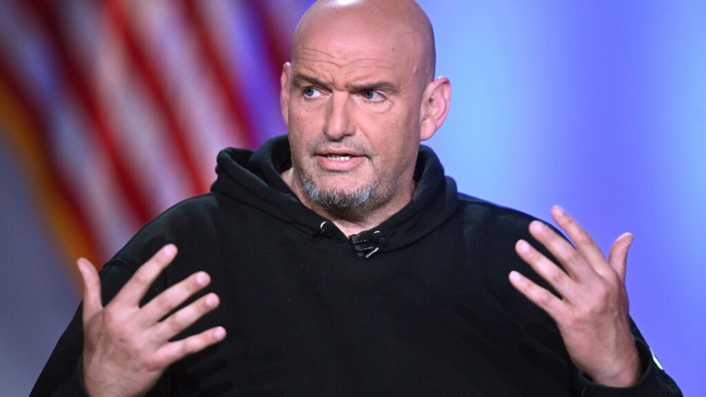 Fetterman says he’s back home after a fall put the senator in the hospital