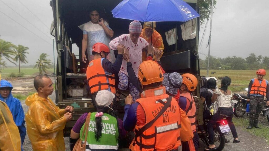 Typhoon Fung-wong blows away from the Philippines