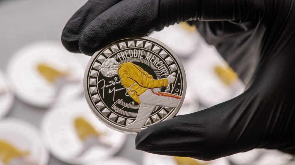 Britain’s Royal Mint issues special Freddie Mercury coin in tribute to the Queen front man