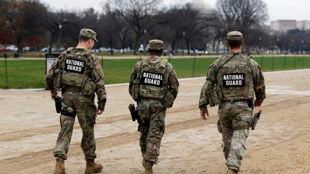 National Guard troops in Washington have been a police presence in the city and cleaned parks