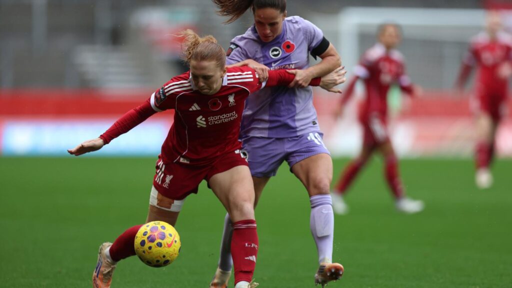 Liverpool denied by late leveller in WSL draw with Brighton