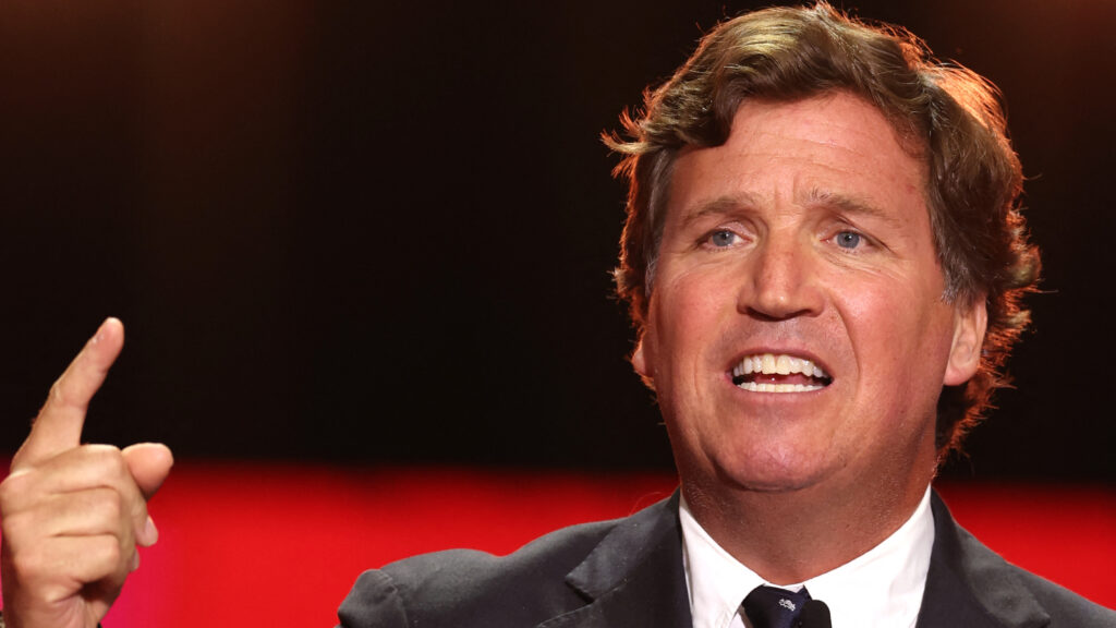 Tucker Carlson visits Gaza refugees, accuses Israel of murdering children