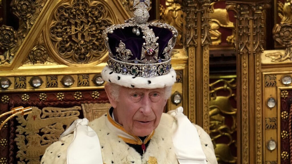 Protesters arrested after smearing custard and crumble on Crown Jewels case at Tower of London