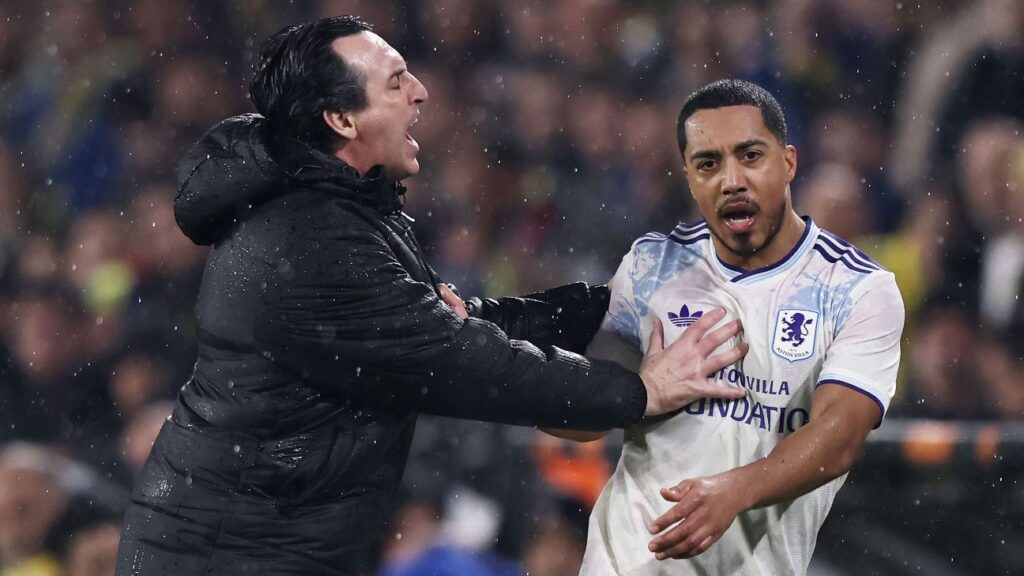 Aston Villa’s Emery laughs off shove on Tielemans: ‘He’s my son’