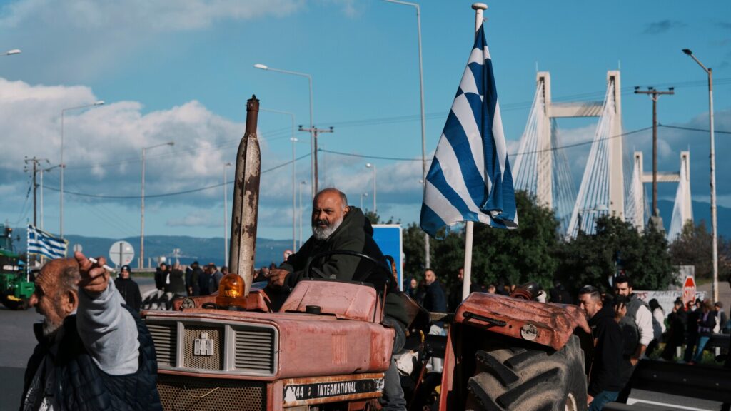 Farmers block highways across Greece in protest over rising costs and EU trade deal